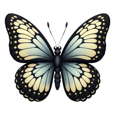 Borboleta preta sticker