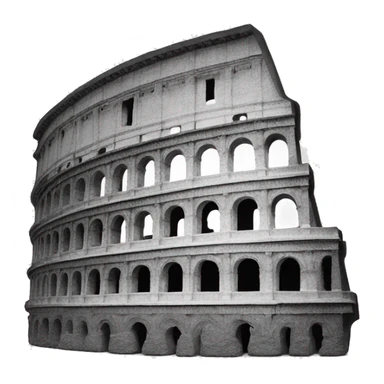 Colosseum black and white sticker