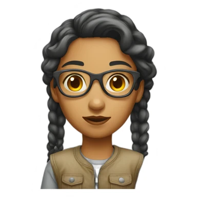 innovator young girl sticker