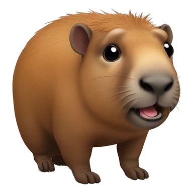 Capibara con lenes sticker