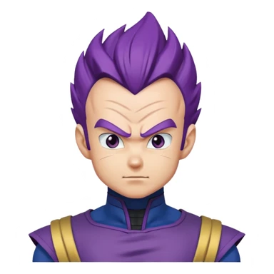 Vegeta ultra ego with purple hair sticker