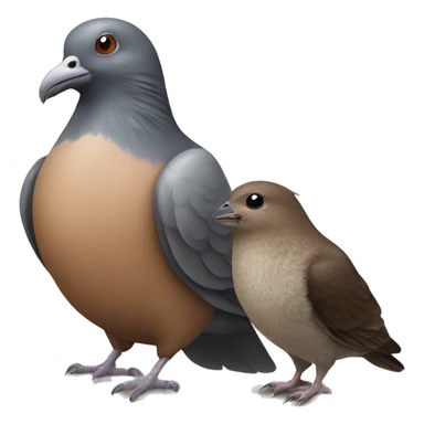 Pigeon and a beaver  sticker