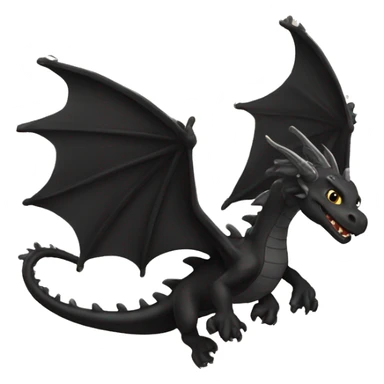 black dragons flying out of book sticker