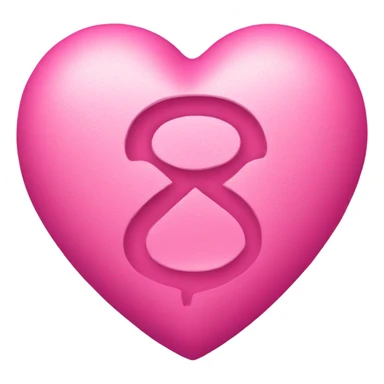 a pink heart with the letters A+C  sticker