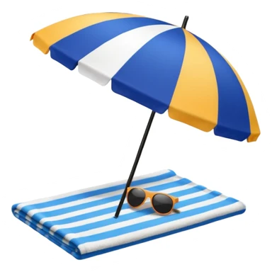 
beach vacation equipment sticker