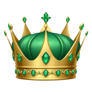 crown made of emerald sticker