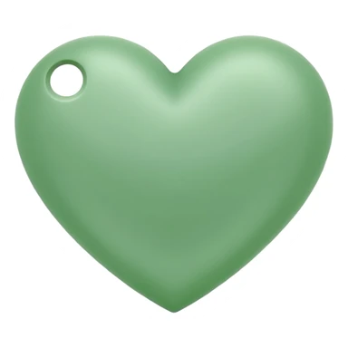 Light green heart sticker