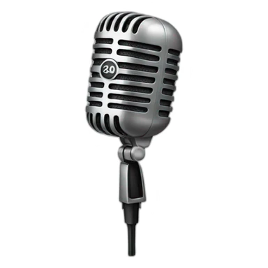 Microfono con una cruz sticker