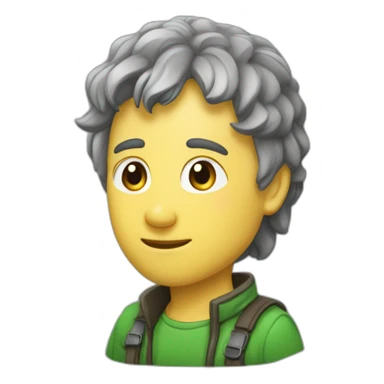 clé a mollette vert sticker