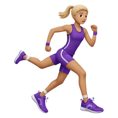 purple sneakers aerobic sticker