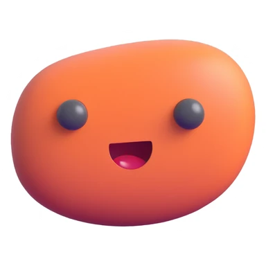 a weird pebble, quirky and unusual sticker