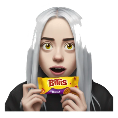 billie eilish eating takis sticker