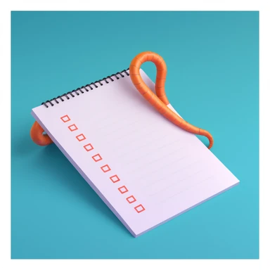 a to-do list paper that is extremely long, curling up and down like a snake, filled with many tiny checkboxes, fading into the distance to look never-ending sticker