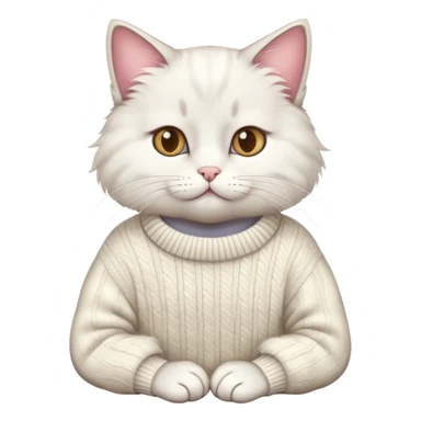 Preppy cat sticker