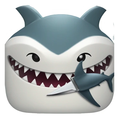 Shark with a razor sticker