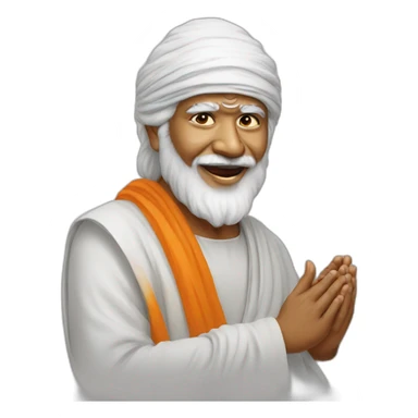 Sai Baba mewing sticker