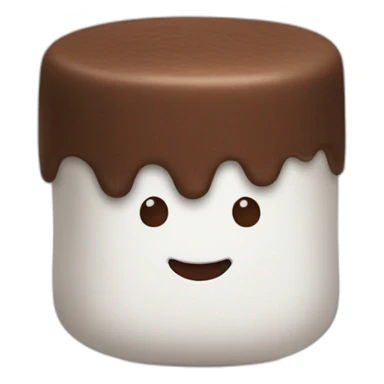 marshmallow in cocoa sticker