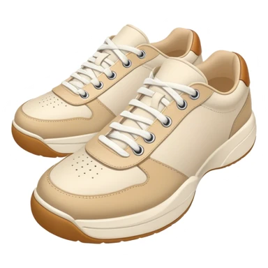beige and white chunky tennis shoes sticker