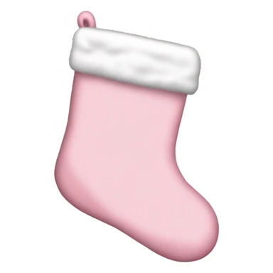  light pink Christmas stocking sticker