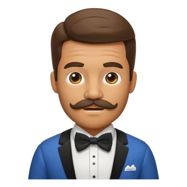 prehistoric man with bowtie sticker