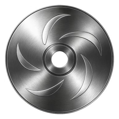 A minimalist CD disc with abstract pattern, glowing effect, yellow color sticker