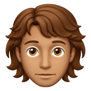 Man with tan skin and  brown eyes and  brown wavy hair sticker