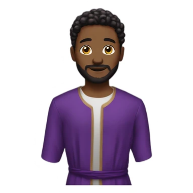 Biblical Aaron's stylish purple garments sticker