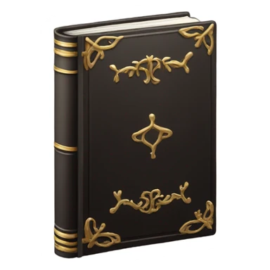 luxury dark book sticker