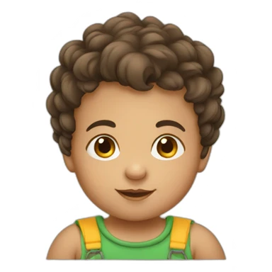 Baby boy half dutch half brazilian sticker