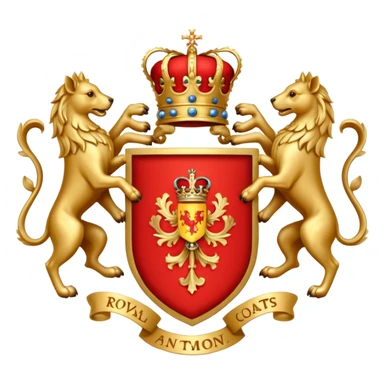 Royal coat of arms sticker