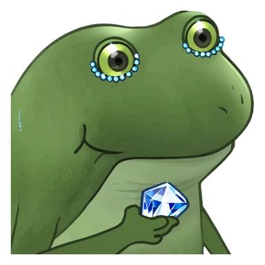 Mushroom wit crystals sticker