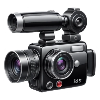 create a cinematic video  camera emoji sticker