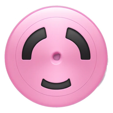 clean, pink music disk sticker