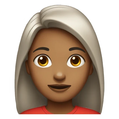 Girl in the red t-shirt  sticker