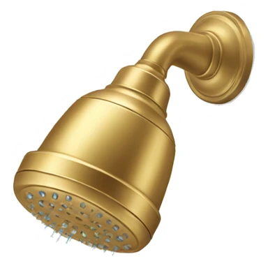 Shower Head in Gold  sticker