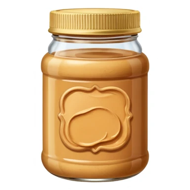 peanut butter jar without logo sticker
