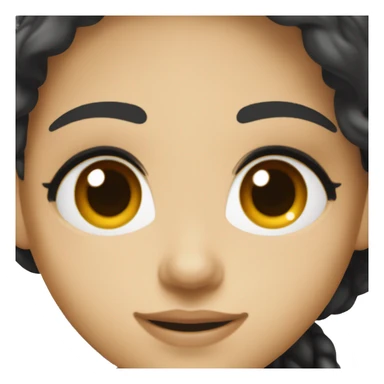 nutricionist student, woman, with black hair and brown eyes, white skin  sticker