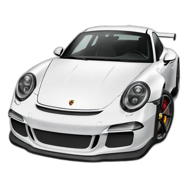 porsche gt3 from rear sticker