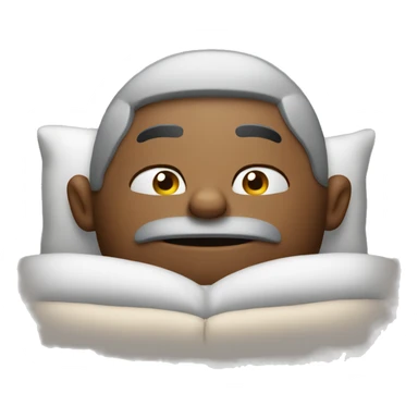 Guy high in bed sticker