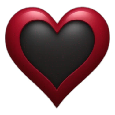 dark red heart sticker