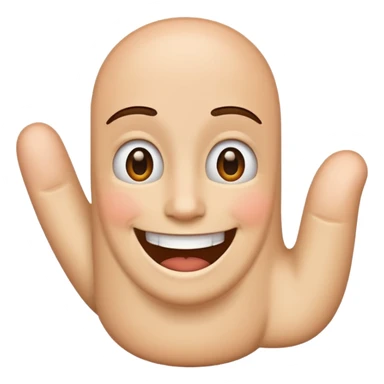 Big thumb laughing  sticker