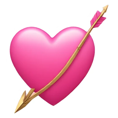 Pink Heart with arrow sticker