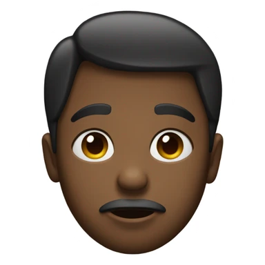 This emoji 😚 but in black sticker