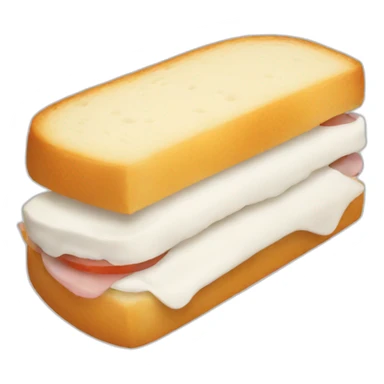 white sandwich sticker