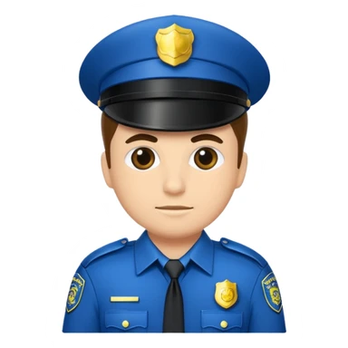 fancy police officer sticker