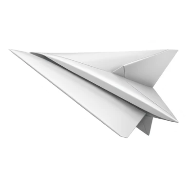 Paper plane sticker