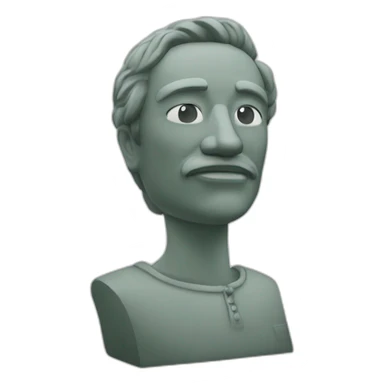 Estátua de um pau dotado sticker