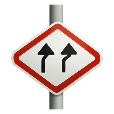 Wrong way road sign  sticker