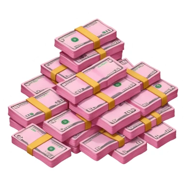 pink money sticker