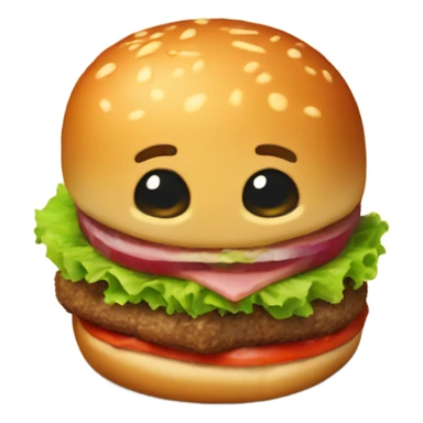 Hambúrguer on the table sticker